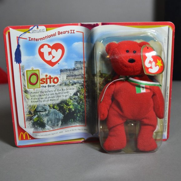 2000 Ty McDonald's Set of 3 International Bears II Teenie Beanie Babies - Picture 3 of 5